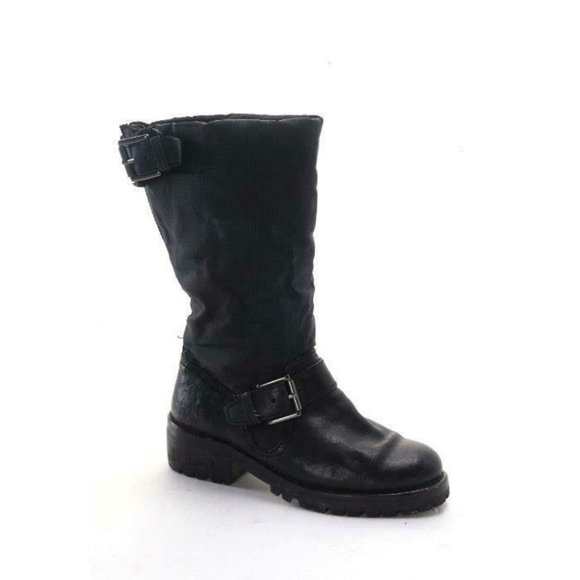 COACH BOOTS leather betsie biker boots womens shoe - Picture 1 of 6